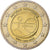 Österreich, 2 Euro, Union économique et monétaire, 2009, Vienna, Bi-Metallic