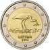 Lettonia, 2 Euro, Cigogne, 2015, Vilnius, Bi-metallico, SPL