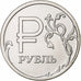 Rusland, Rouble, 2014, Moscow, Nickel plated steel, PR+