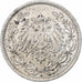 Alemanha, Wilhelm II, 1/2 Mark, 1914, Berlin, Prata, AU(55-58)