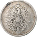 Germany, Wilhelm I, Mark, 1874, Munich, Silver, EF(40-45), KM:14