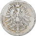 Alemania, Wilhelm I, Mark, 1874, Dresden, Plata, BC+, KM:14