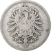 Germania, Wilhelm I, Mark, 1874, Darmstadt, Argento, MB, KM:14