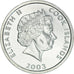 Moeda, Ilhas Cook, Elizabeth II, Cent, 2003, Franklin Mint, MS(63), Alumínio