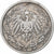 Germania, Wilhelm II, 1/2 Mark, 1905, Hamburg, Argento, MB+