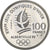 Frankreich, 100 Francs, Albertville - Ski Jumping, 1991, Pessac, Silber, UNZ