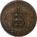 Guernsey, 8 Doubles, 1864, Heaton, Bronzo, MB+, KM:7