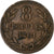 Guernsey, 8 Doubles, 1864, Heaton, Brązowy, VF(30-35), KM:7