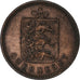 Guernsey, William IV, 4 Doubles, 1830, Soho Mint, Bronzo, MB+, KM:2