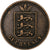 Guernsey, Victoria, 4 Doubles, 1868, Heaton, Bronce, BC+, KM:5