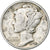 Stati Uniti, Dime, Mercury Dime, 1942, Denver, Argento, MB+, KM:140