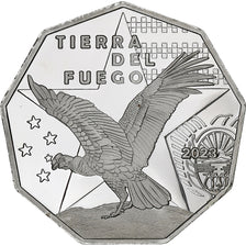 Argentinië, 100 Pesos, Tierra del Fuego, 2023, Silver plated copper-nickel, FDC