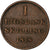 Dania, Frederik VI, Rigsbankskilling, 1818, Copenhagen, Miedź, VF(20-25)