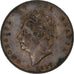 Wielka Brytania, George IV, 1/2 Penny, 1827, London, Miedź, AU(55-58), KM:692