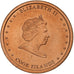 Cookeilanden, Elizabeth II, 2 Cents, 2010, Karlsfeld, Copper Plated Steel, UNC-