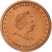 Îles Cook, Elizabeth II, 2 Cents, 2010, Karlsfeld, Cuivre plaqué acier, SPL