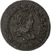 Francia, Louis XIII, Double Tournois, 1619, Poitiers, Cobre, BC+, Gadoury:5