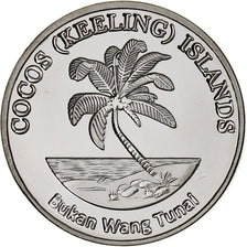 COCOS (KEELING) ISLANDS, 2 Rupees, Lionfish, 2023, Miedź-Nikiel, MS(63)