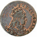 France, Louis XIV, Liard, 1656, Pont-de-l'Arche, Cuivre, TTB, Gadoury:80