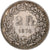 Svizzera, 2 Francs, Helvetia, 1874, Bern, Argento, BB, KM:21