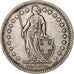 Zwitserland, 2 Francs, Helvetia, 1907, Bern, Zilver, FR+, KM:21