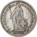 Switzerland, 2 Francs, Helvetia, 1907, Bern, Silver, EF(40-45), KM:21