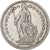 Zwitserland, 2 Francs, Helvetia, 1908, Bern, Zilver, FR, KM:21