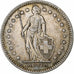 Szwajcaria, 2 Francs, Helvetia, 1909, Bern, Srebro, AU(55-58), KM:21