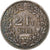 Zwitserland, 2 Francs, Helvetia, 1914, Bern, Zilver, ZF, KM:21