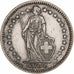 Suisse, 2 Francs, Helvetia, 1944, Bern, Argent, SUP, KM:21