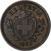 Switzerland, Rappen, 1880, Bern, Bronze, EF(40-45), KM:3