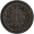 Schweiz, Rappen, 1880, Bern, Bronze, SS, KM:3