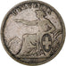 Svizzera, Franc, 1861, Bern, Argento, MB, KM:9a