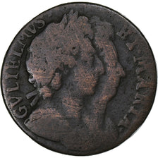 Groot Bretagne, William and Mary, Farthing, 1694, Koper, ZG+, KM:466.1a