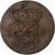 INDIAS ORIENTALES HOLANDESAS, William I, 1/2 Stuiver, 1824, Utrecht, Cobre, BC+