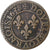 Francia, Louis XIII, Double Tournois, 1638, Cobre, BC+, Gadoury:11