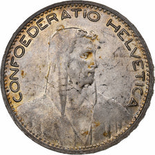 Suiza, 5 Francs, Herdsman, 1923, Bern, Plata, BC+, KM:37