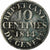 Cantons Suisses, Genève, 10 Centimes, 1844, Billon, TB+, KM:128