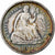 USA, Half Dime, Seated Liberty, 1871, Philadelphia, Srebro, AU(55-58), KM:91