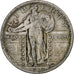 États-Unis, Standing Liberty Quarter, 1918, Philadelphie, Argent, TB+, KM:145