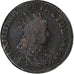 Francia, Louis XIV, Liard, 1656, Corbeil, Cobre, BC+, Gadoury:80