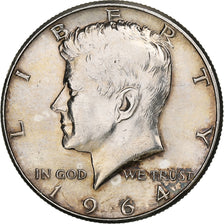 Verenigde Staten, Half Dollar, Kennedy, 1964, Philadelphia, Zilver, ZF+