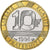 France, 10 Francs, Génie, 1994, Pessac, Bimetallic, MS(65-70), Gadoury:827