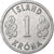 Iceland, Krona, 1977, Llantrisant, Aluminum, AU(55-58)