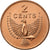 Isole Salomone, Elizabeth II, 2 Cents, 1996, Acciaio placcato in bronzo, SPL