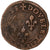 France, Henri III, Double Tournois, 1588, Rouen, Copper, VF(20-25)