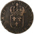 França, Louis XV, Sol, 1725, Perpignan, Cobre, VF(20-25), Gadoury:276