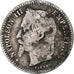 Francja, Napoleon III, 50 Centimes, 1865, Strasbourg, Srebro, VF(20-25)