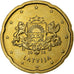 Letland, 20 Centimes, 2014, Nordic gold, UNC-