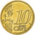 Latvia, 10 Centimes, 2014, Nordic gold, MS(63)